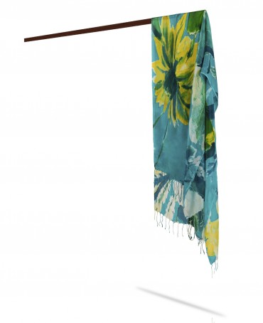 Палантин Женский S23-FLEUR.MODERNE/EMERAUDE